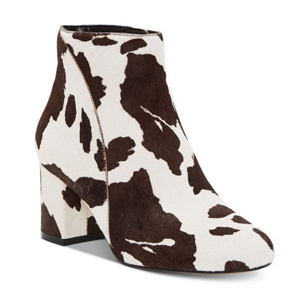 Cow Print Bootie 